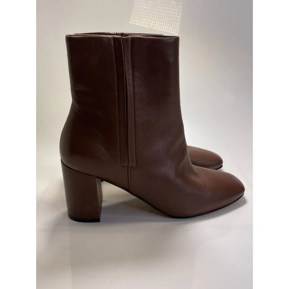 Cole Haan Women's Valley Square Toe High Heel Chestnut Booties 9.5 - Picture 3 of 7